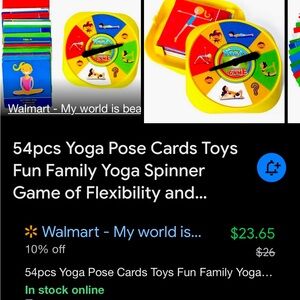 Yoga Spinner game - New in box ! All cards are sealed! Box is torn a little!